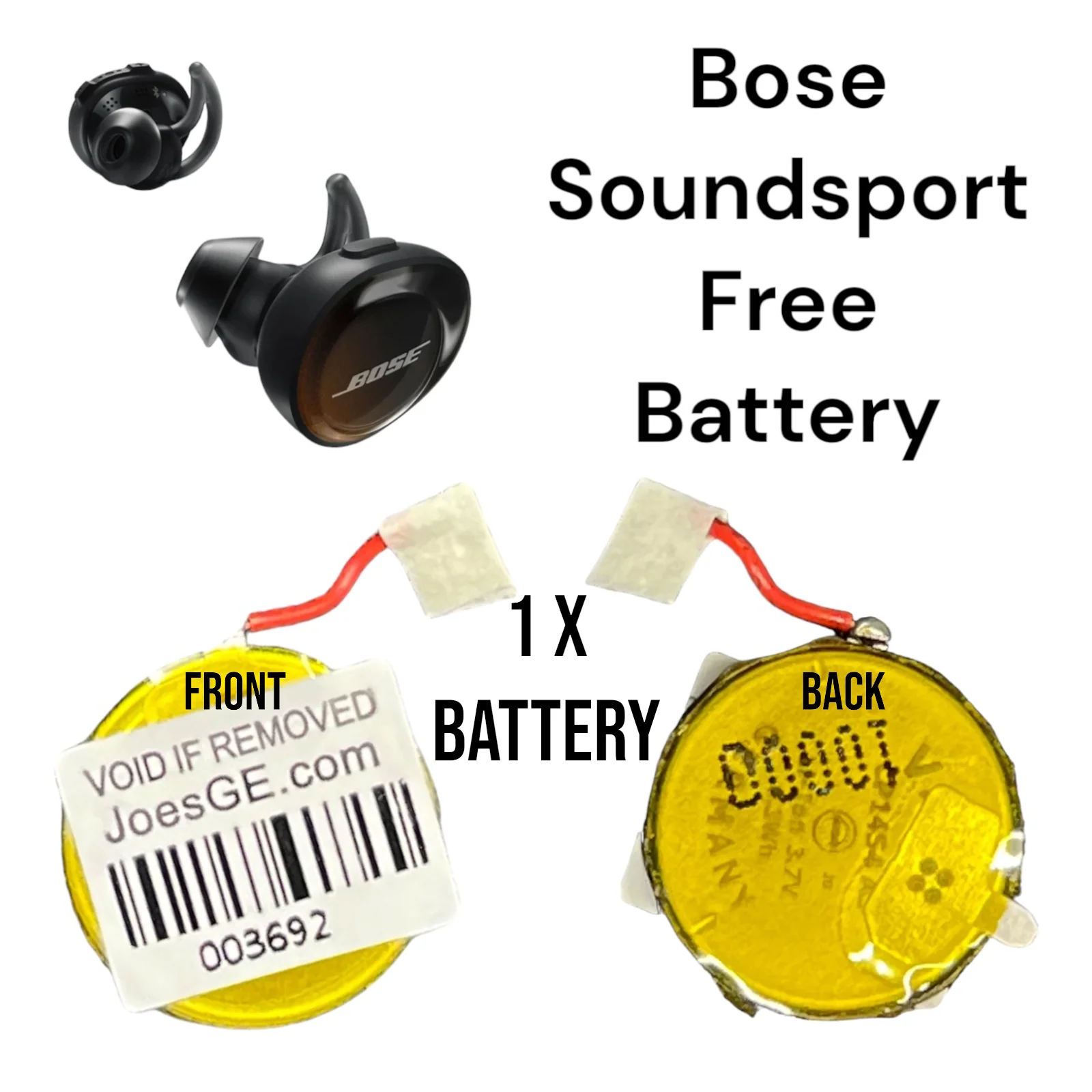 Bose SoundSport Wireless Free Replacement Repair Spare CP1454 A3 (New) - Parts - Image 2