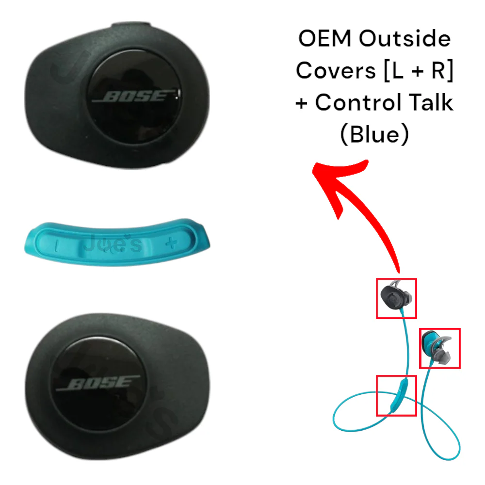 Bose SoundSport Wireless Side Rubber Cover Control Talk Cover - Parts - Image 3
