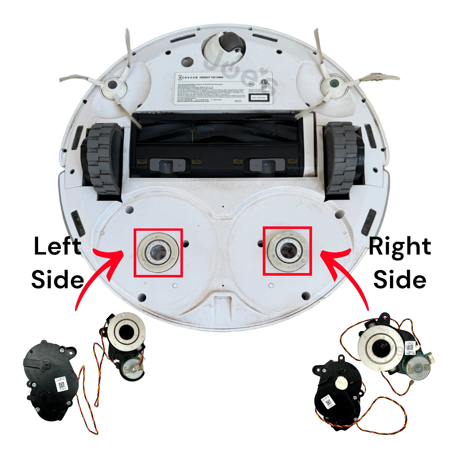 Ecovacs Deebot T20 Rotating Mopping Pad Module – Left or Right (OEM) - Image 3