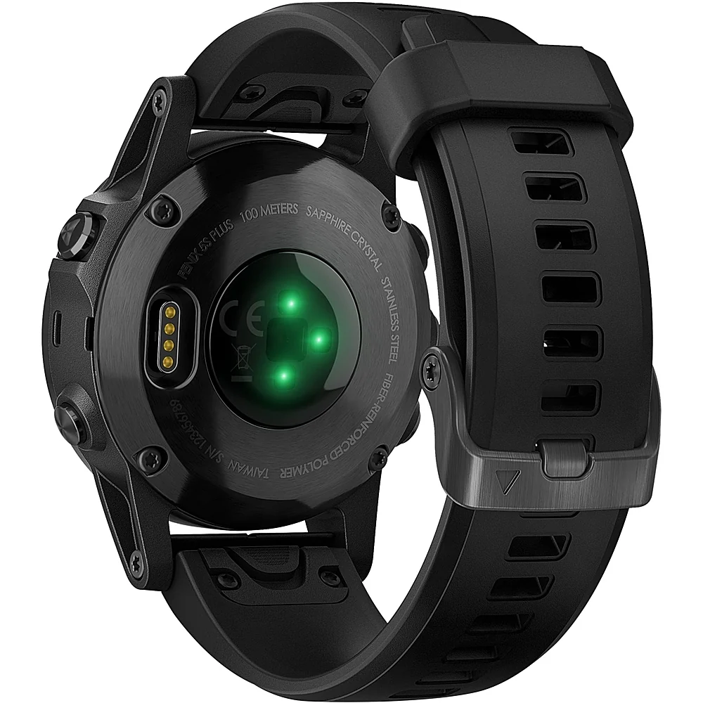 Garmin Fenix 5S Plus Sapphire Smart Watch Fiber-Reinforced Polymer (Black) - Refurbished - Image 6