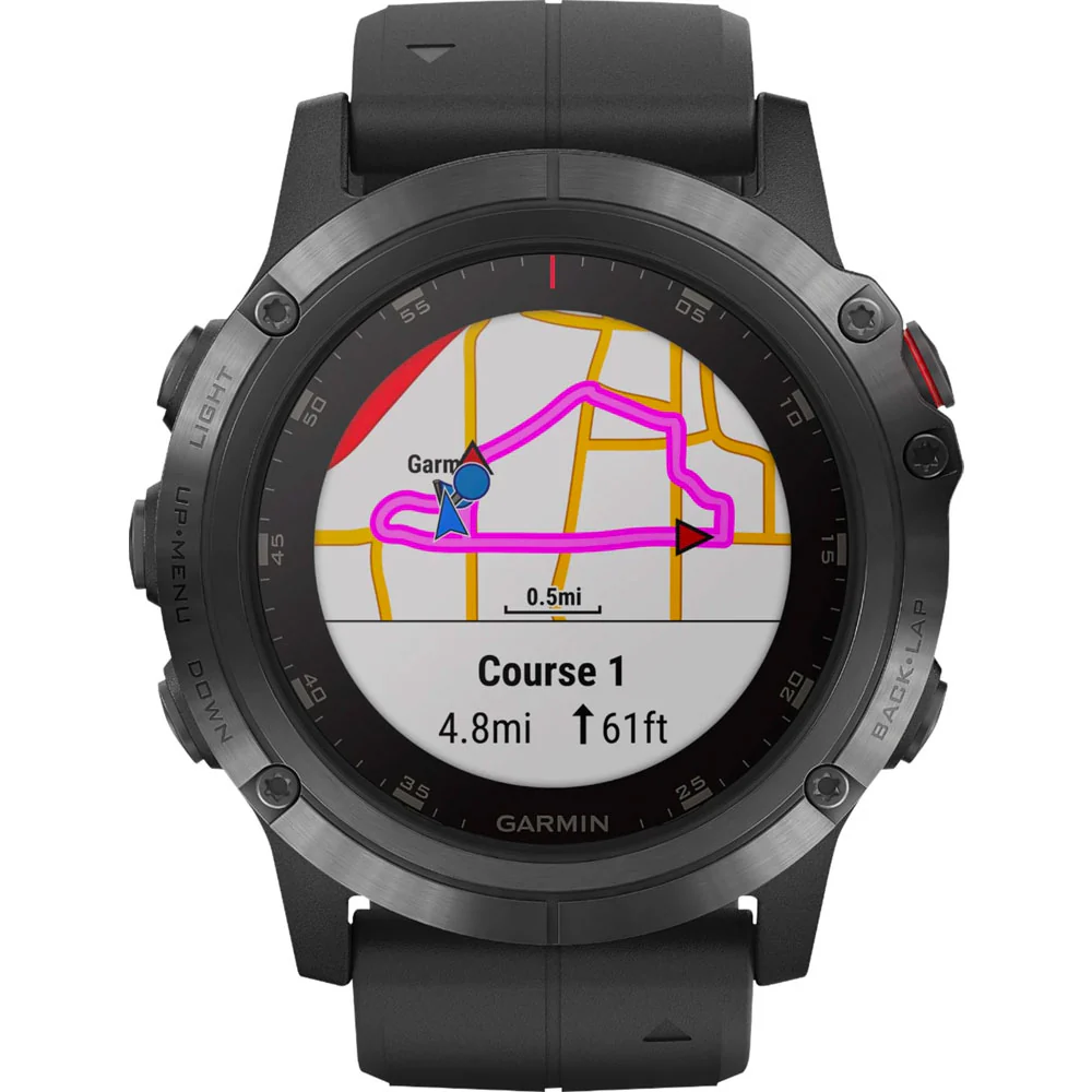 Garmin Fenix 5X Plus Sapphire Smartwatch Fiber Reinforced Polymer (Black) - Refurbished - Image 4