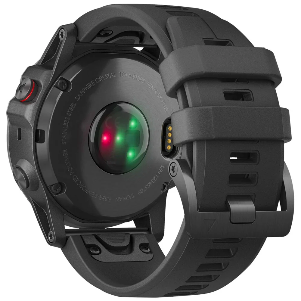 Garmin Fenix 5X Plus Sapphire Smartwatch Fiber Reinforced Polymer (Black) - Refurbished - Image 6