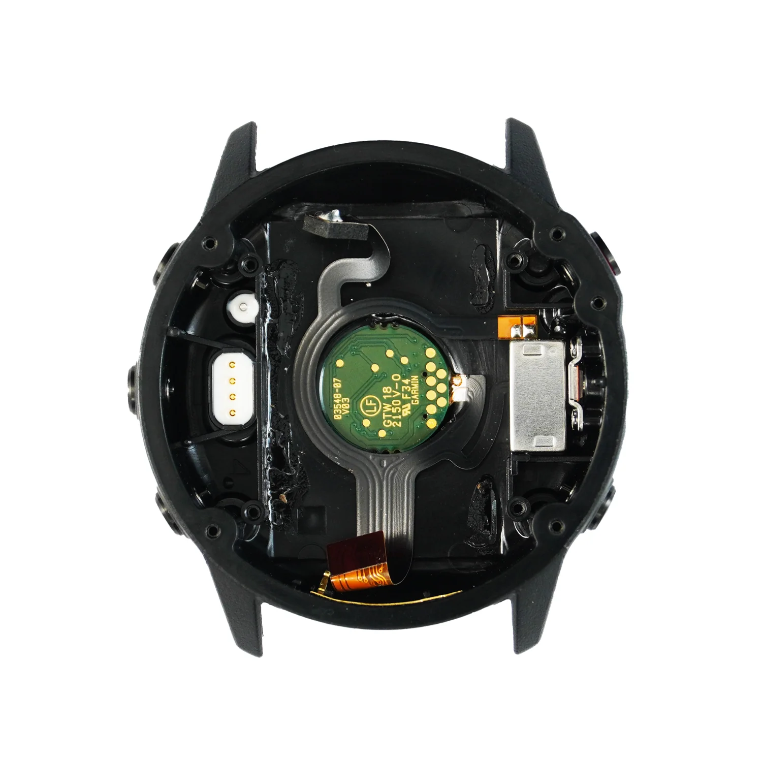 Garmin Fenix 6X Pro Back Cover Housing Shell (Black - Red) - Parts - Image 3