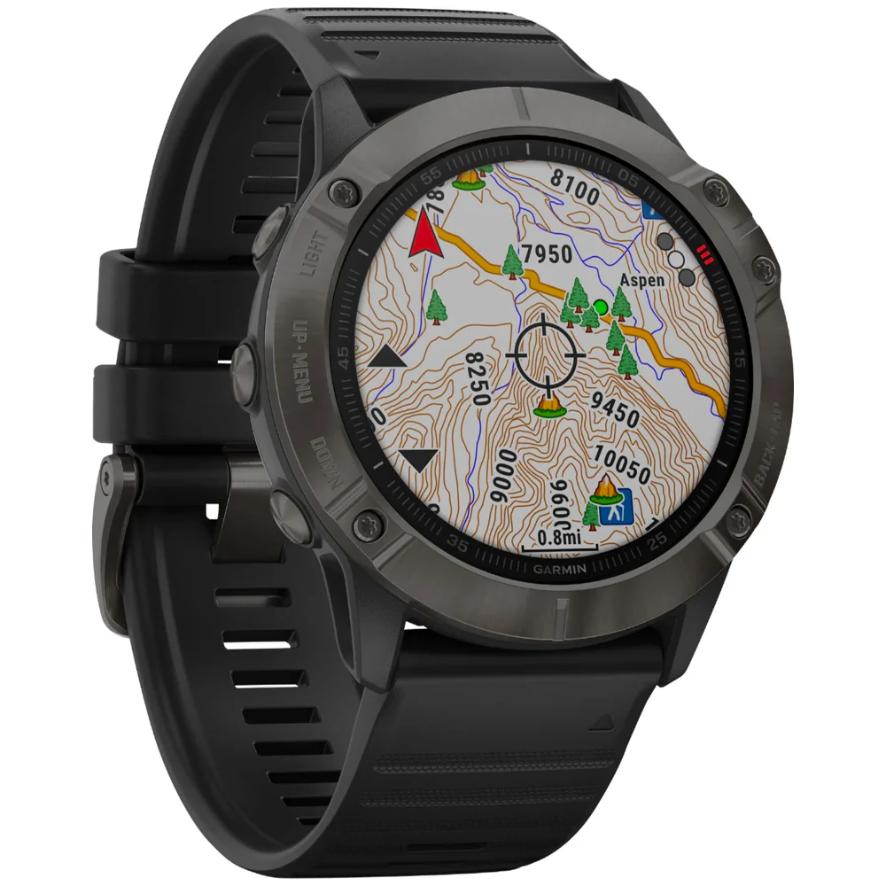 Garmin Fenix 6X Sapphire Smartwatch 51mm Polymer GPS (Black) - Refurbished - Image 2