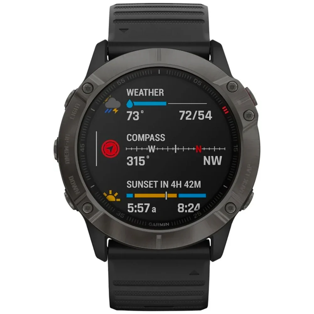 Garmin Fenix 6X Sapphire Smartwatch 51mm Polymer GPS (Black) - Refurbished - Image 8
