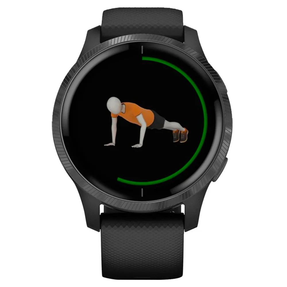 Garmin Venu HR Smartwatch 43mm Fiber-Reinforced Polymer (Black) - Refurbished - Image 5