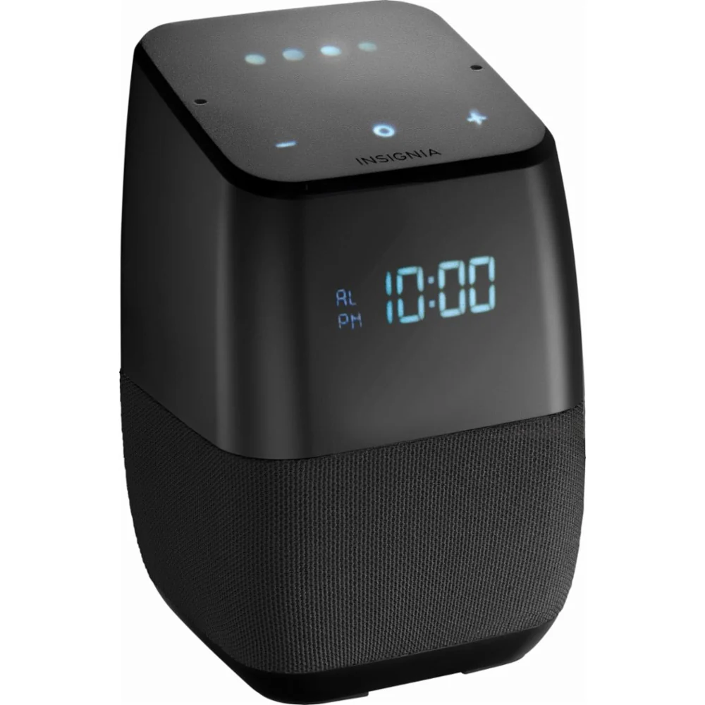 Insignia Voice Smart Bluetooth Speaker with Google Assistant (Black) [Refurbished] - Image 2