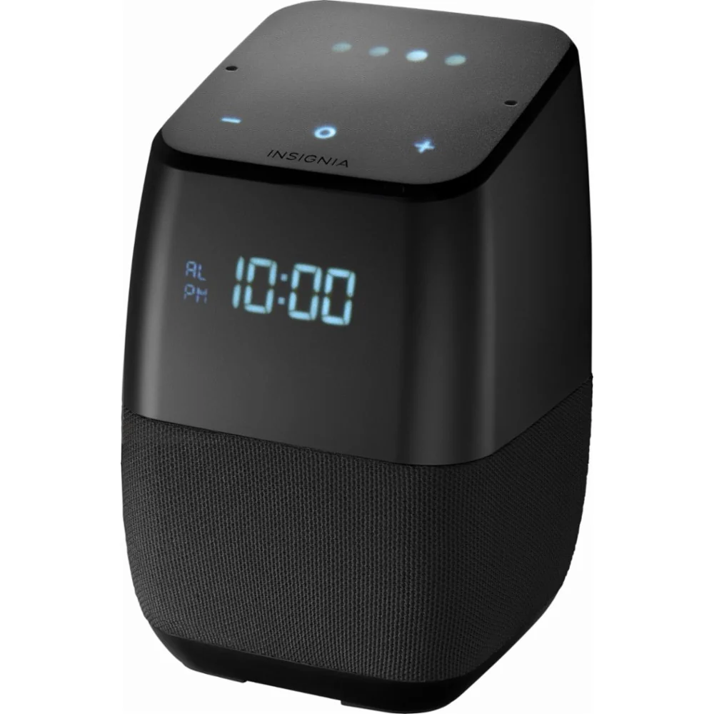 Insignia Voice Smart Bluetooth Speaker with Google Assistant (Black) [Refurbished] - Image 4