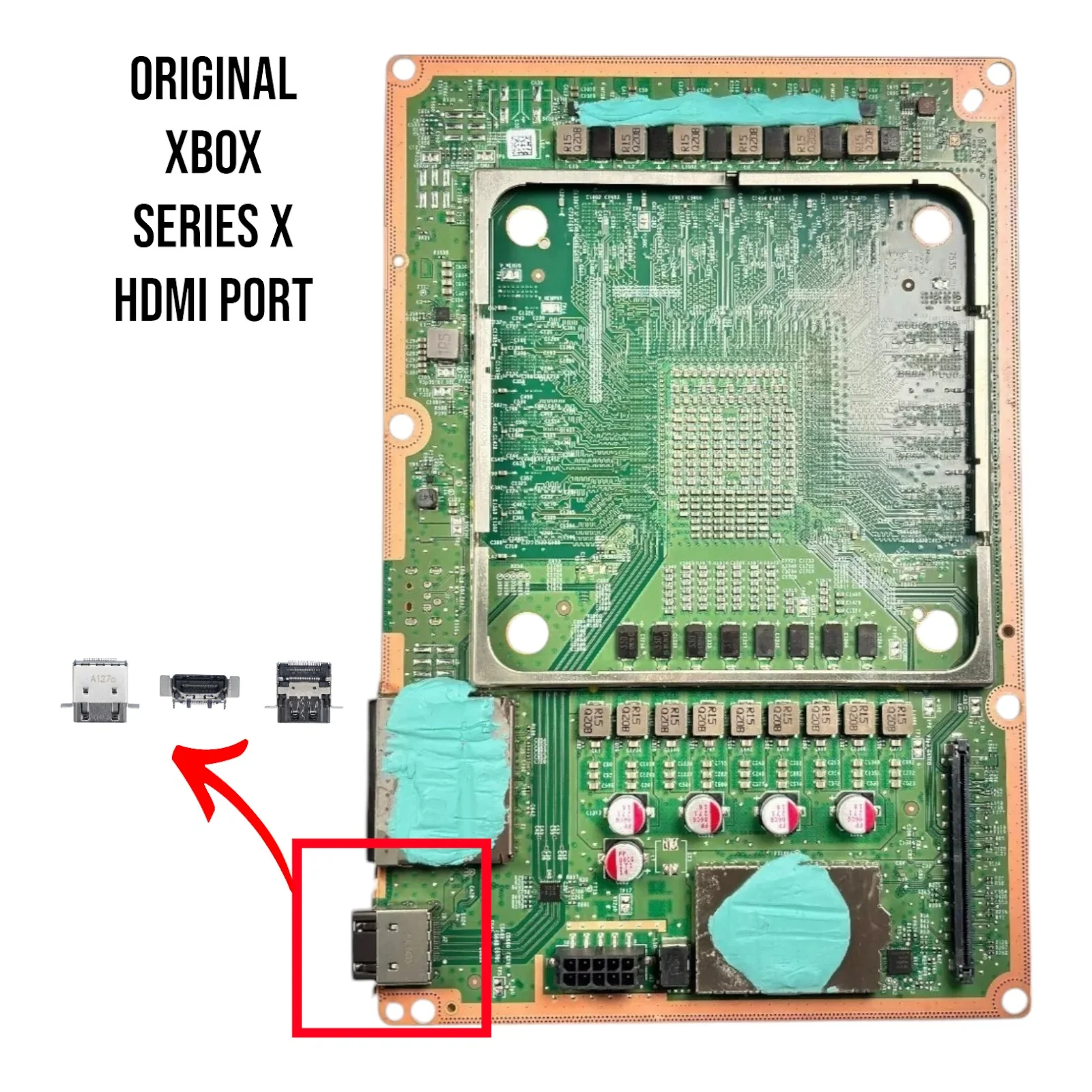 Microsoft Xbox Series X HDMI Input Port Socket Connector Replacement - Parts - Image 2
