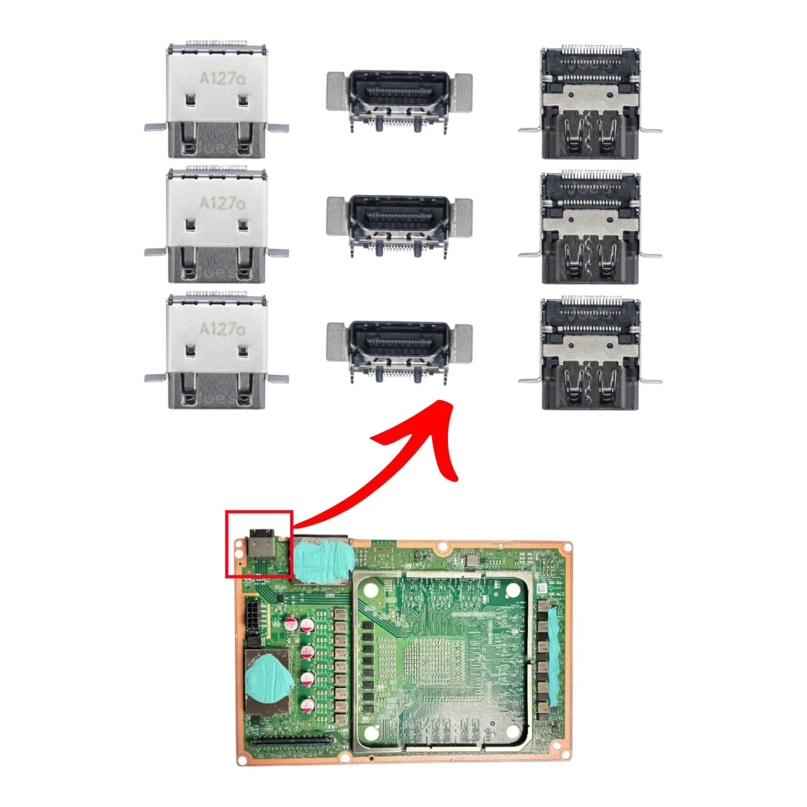 Microsoft Xbox Series X HDMI Input Port Socket Connector Replacement - Parts - Image 5