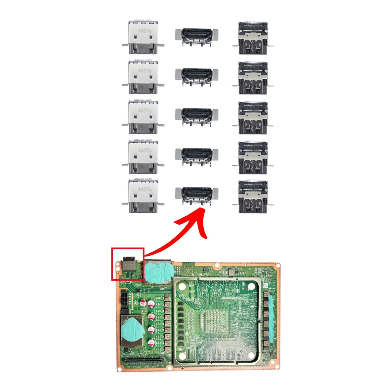 Microsoft Xbox Series X HDMI Input Port Socket Connector Replacement - Parts - Image 6