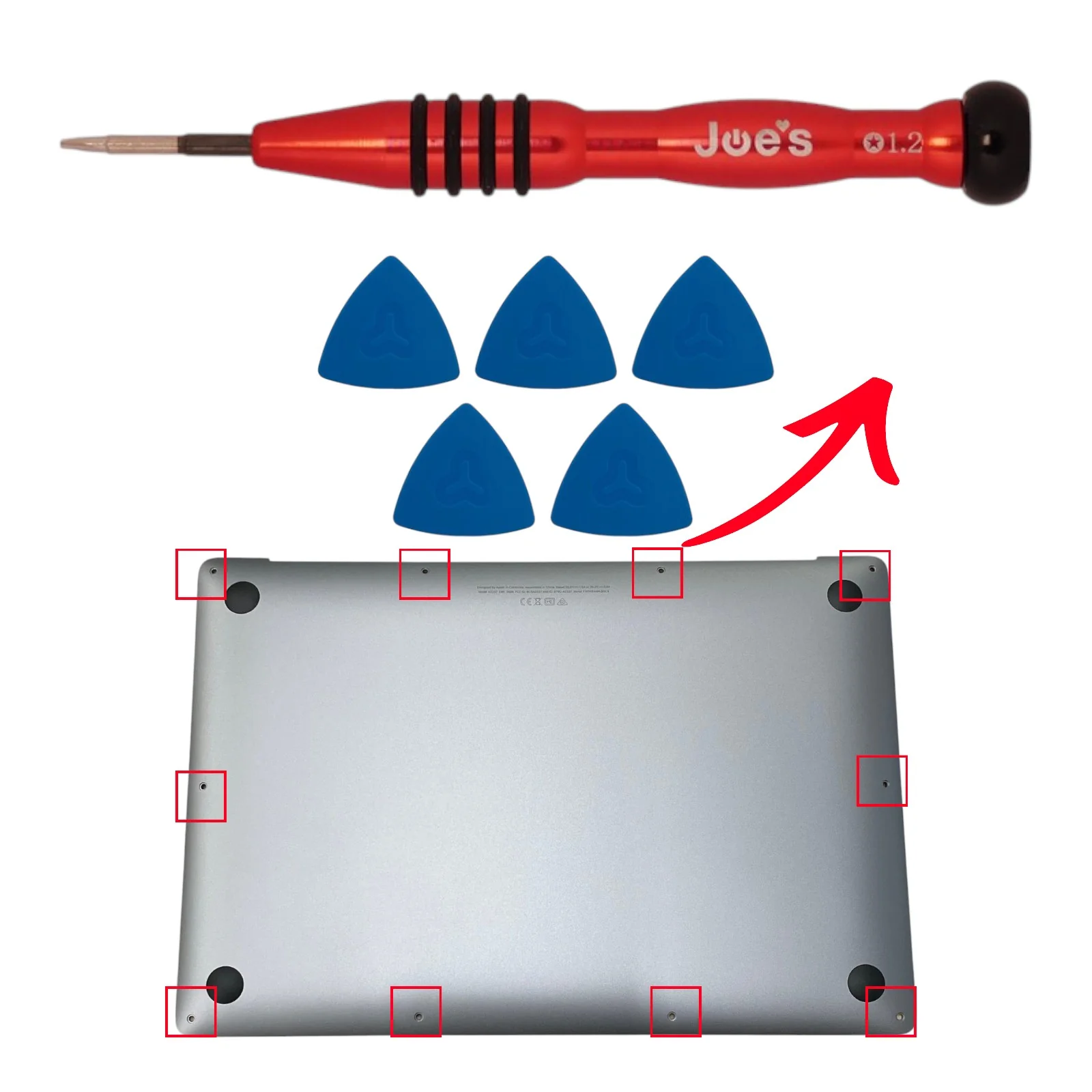Pentalobe (P5) 1.2mm 5-Point Apple MacBook Pro Air Bottom Case Cover Screwdriver Electronics Precision Repair Tool - Kit - Image 3