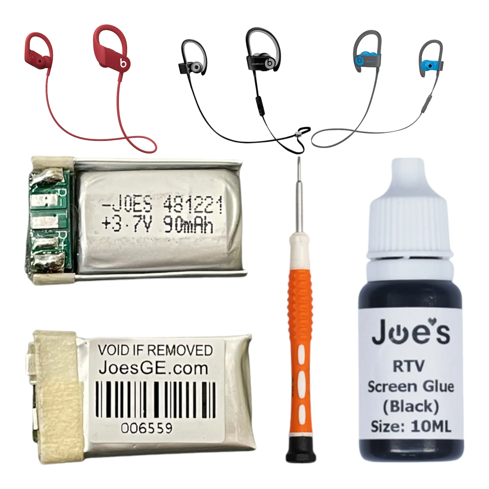 Beats By Dre Powerbeats 2 Wireless Battery Ear Hook Covers Board - Parts - Image 39
