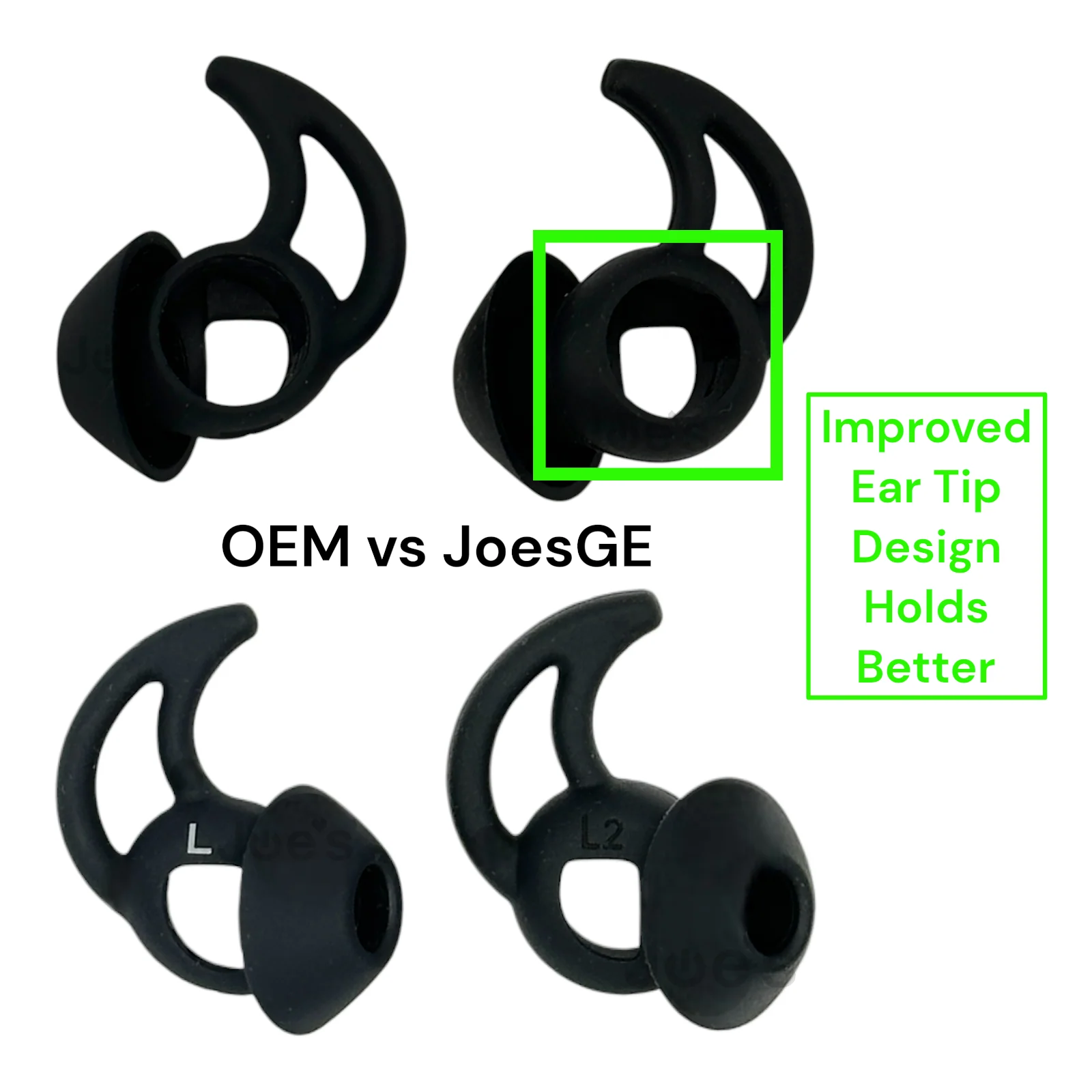 Replacement Ear Tips for Bose QuietComfort 429708 & Sport 427929 Earbuds – JoesGE Upgraded Fit (S/M/L) - Image 7