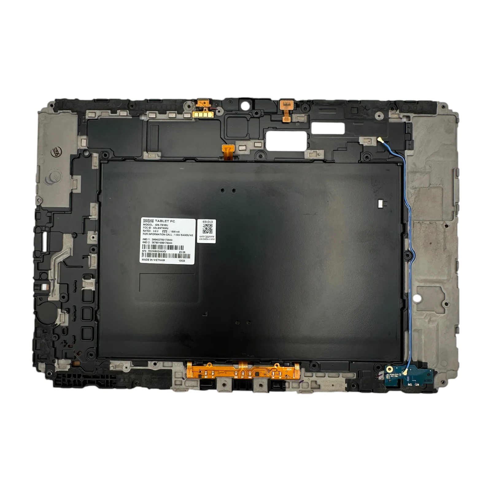 Samsung Galaxy Tab Active4 Pro SM-T630 SM-T638 Middle Frame Chassis Black OEM Original Replacement Parts - Image 2