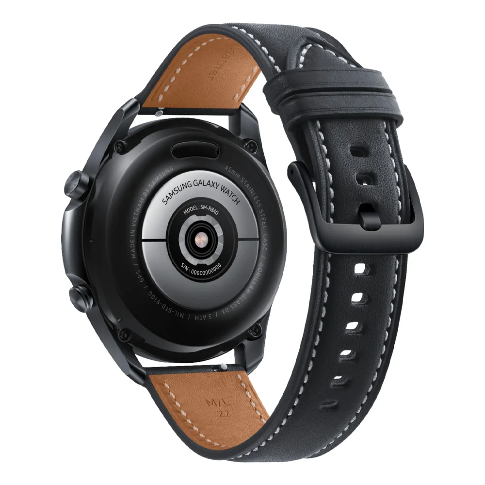 Samsung Galaxy Watch 3 Smartwatch 45mm Stainless BT (Mystic Black) - Refurbished - Image 3