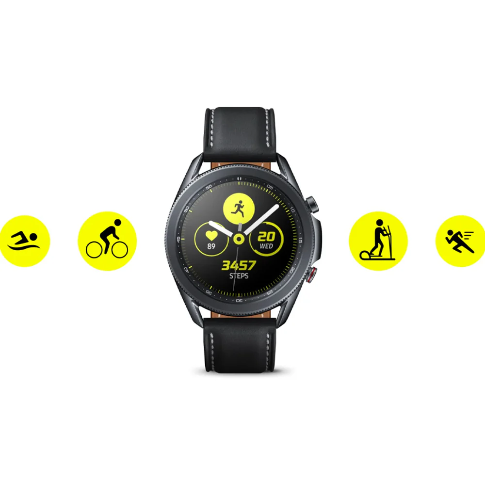 Samsung Galaxy Watch 3 Smartwatch 45mm Stainless BT (Mystic Black) - Refurbished - Image 7