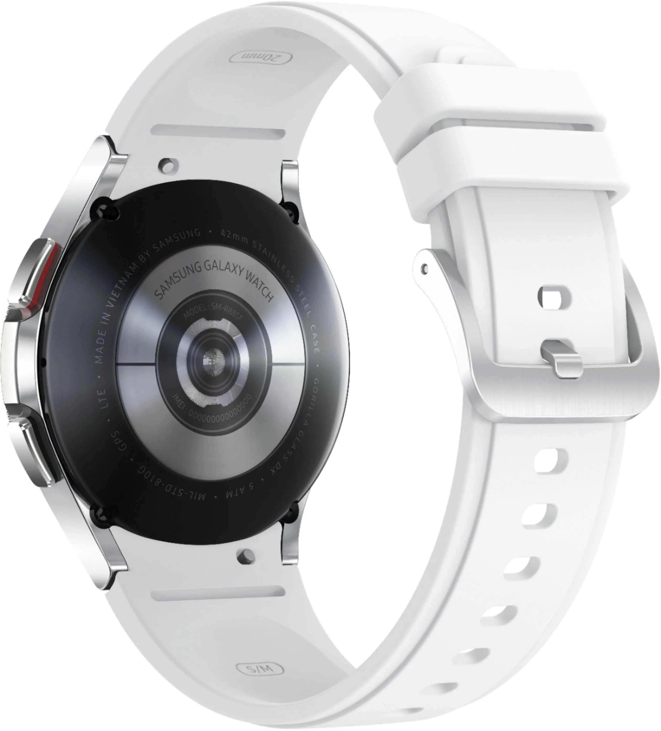 Samsung Galaxy Watch 4 Classic Stainless Steel Smartwatch 42mm LTE (Silver) - Refurbished - Image 4