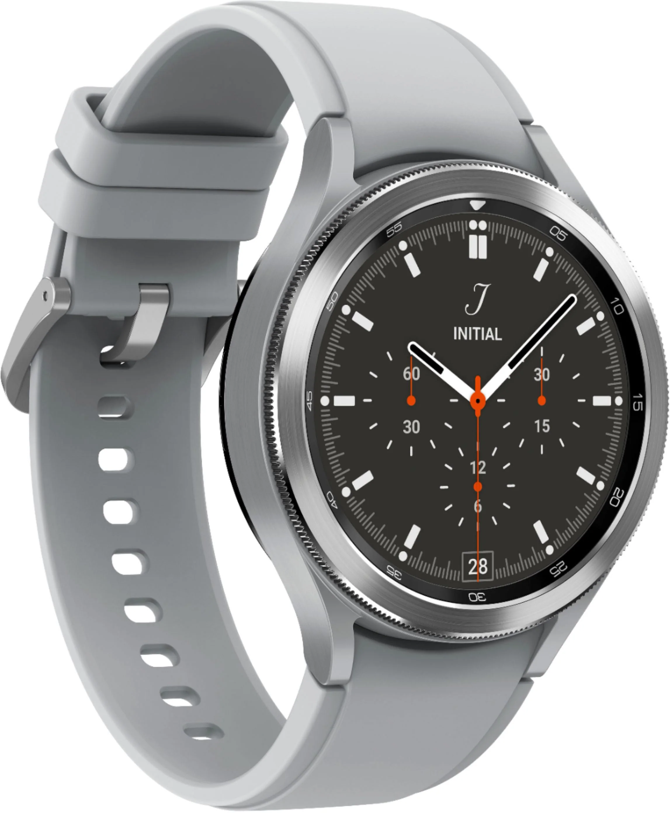 Samsung Galaxy Watch 4 Classic Stainless Steel Smartwatch 46mm BT (Silver) - Refurbished - Image 2