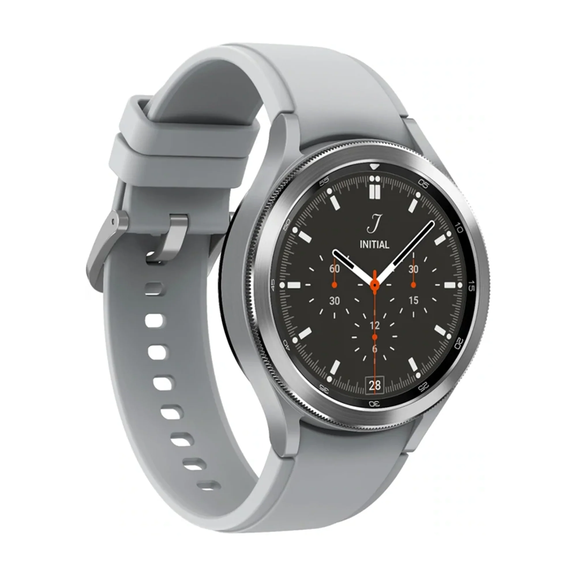 Samsung Galaxy Watch 4 Classic Stainless Steel Smartwatch 46mm LTE (Silver) - Refurbished - Image 2