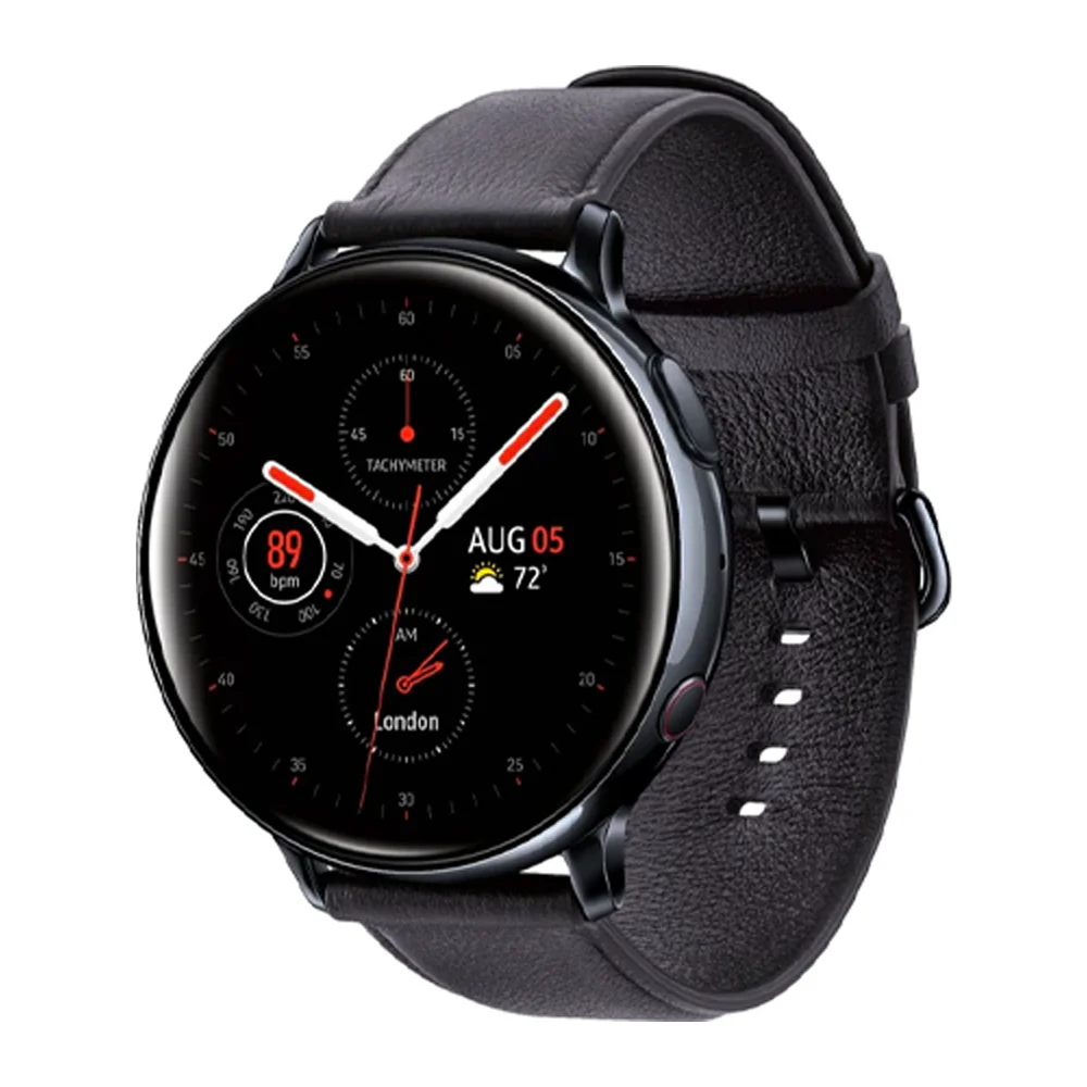Samsung Galaxy Watch Active 2 Smartwatch 44mm Stainless Steel LTE (Black) - Refurbished