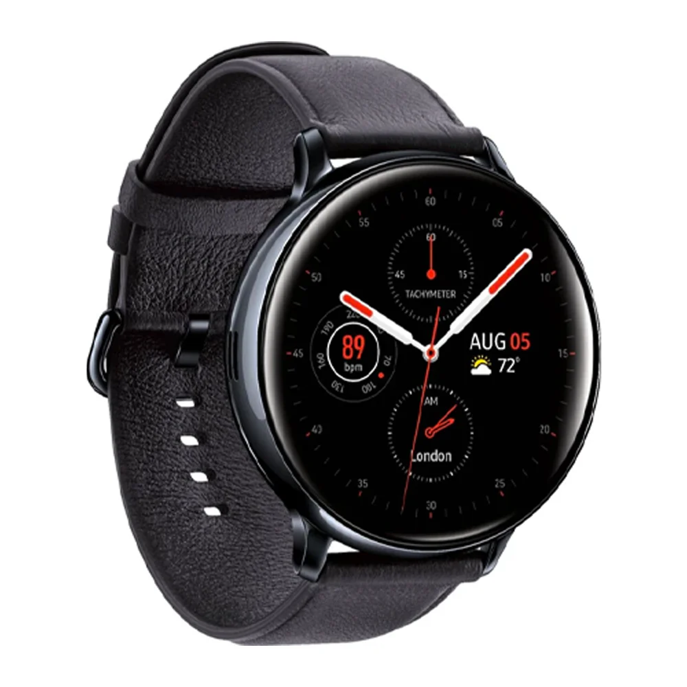 Samsung Galaxy Watch Active 2 Smartwatch 44mm Stainless Steel LTE (Black) - Refurbished - Image 2