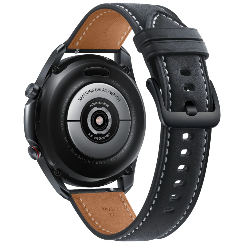 Samsung Galaxy Watch 3 Smartwatch 45mm Stainless LTE (Mystic Black) - Refurbished - Image 4