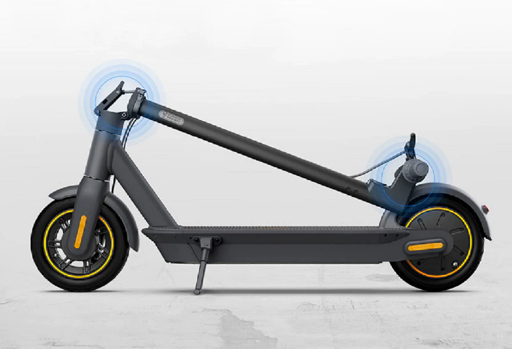 Segway Ninebot MAX G30P Electric Foldable and Portable Kick Scooter (Dark Gray) - Refurbished - Image 4