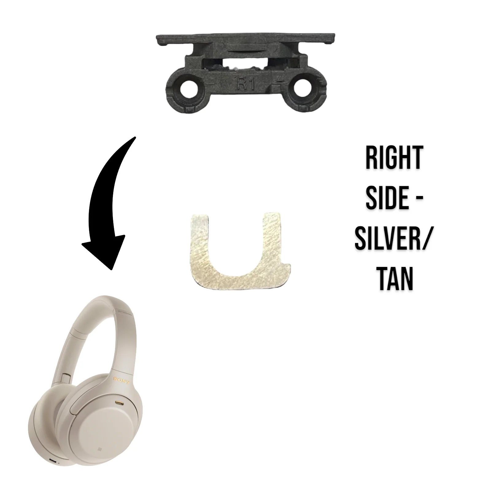 Sony WH-1000XM4 Hinge Replacement Swivel (Left / Right) Fix Broken XM4 - Image 11