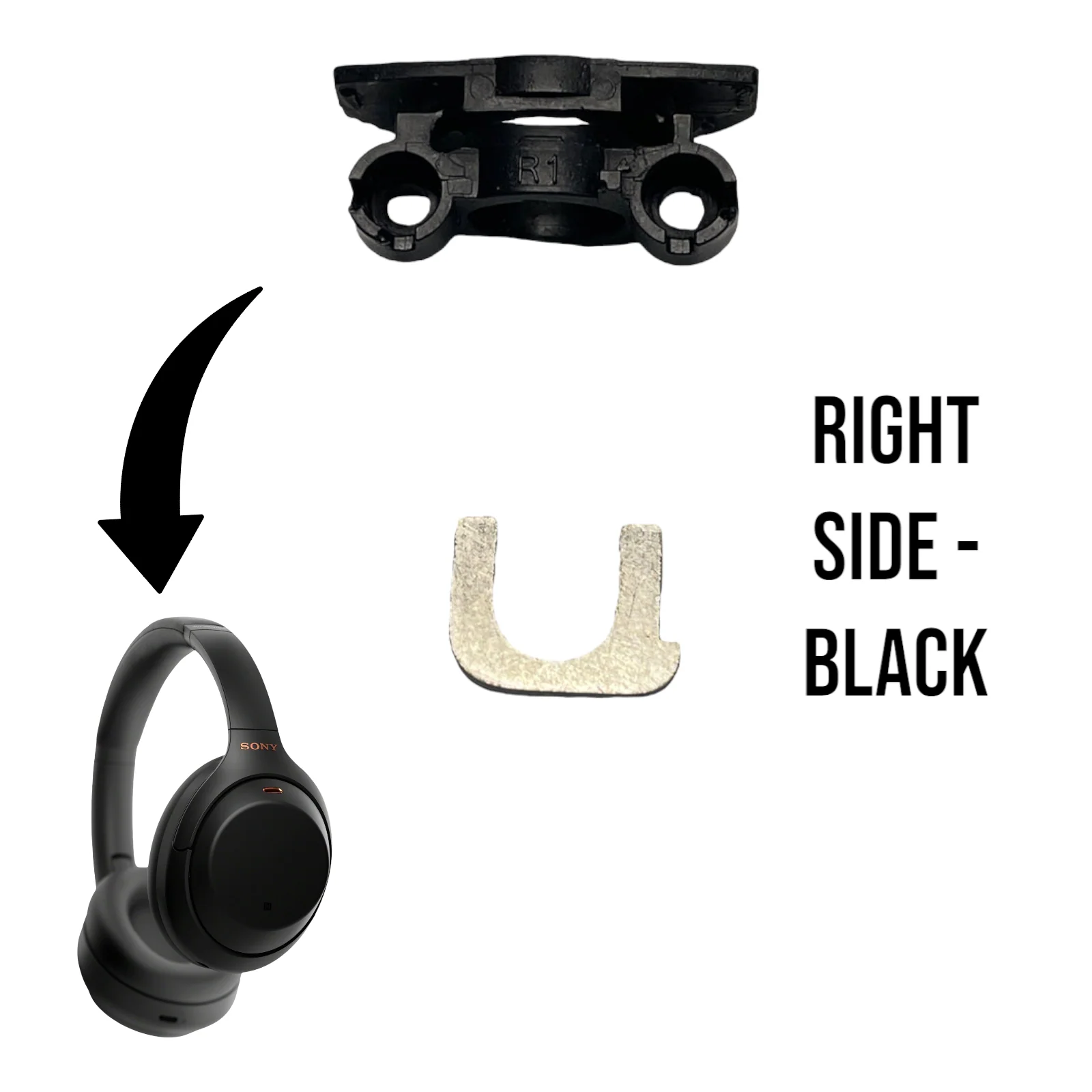 Sony WH-1000XM4 Hinge Replacement Swivel (Left / Right) Fix Broken XM4 - Image 9