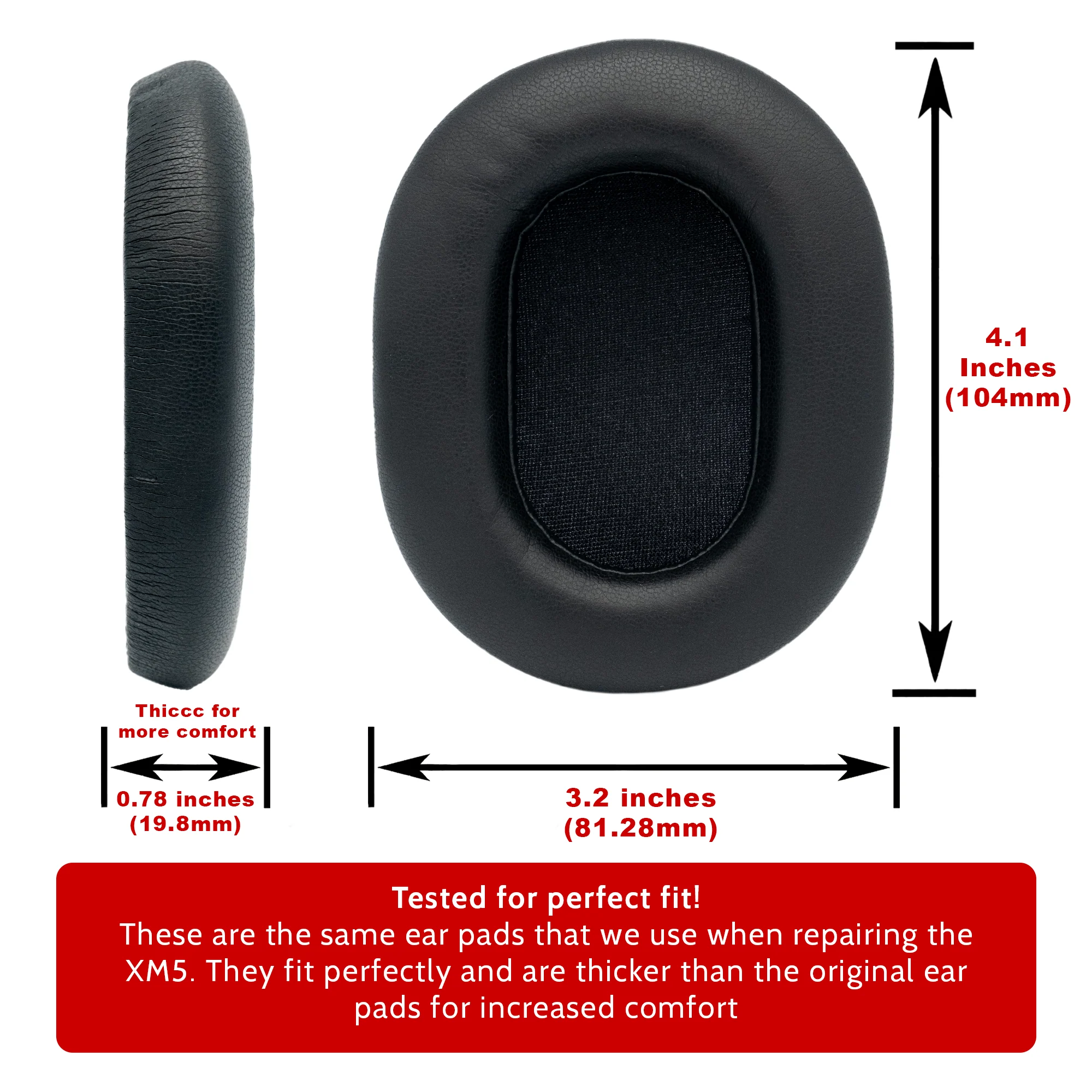 Sony Headphones WH-1000XM5 XM5 Ear Pad Cushions Replacements - Parts - Image 2
