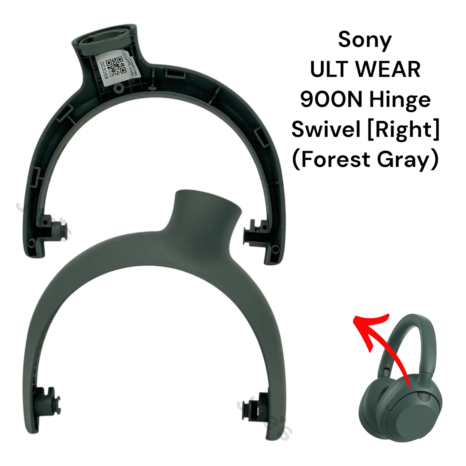 Sony ULT WEAR 900N WH-ULT900N Headphones Arm Hanger Hinge Swivel Repair - Parts - Image 4