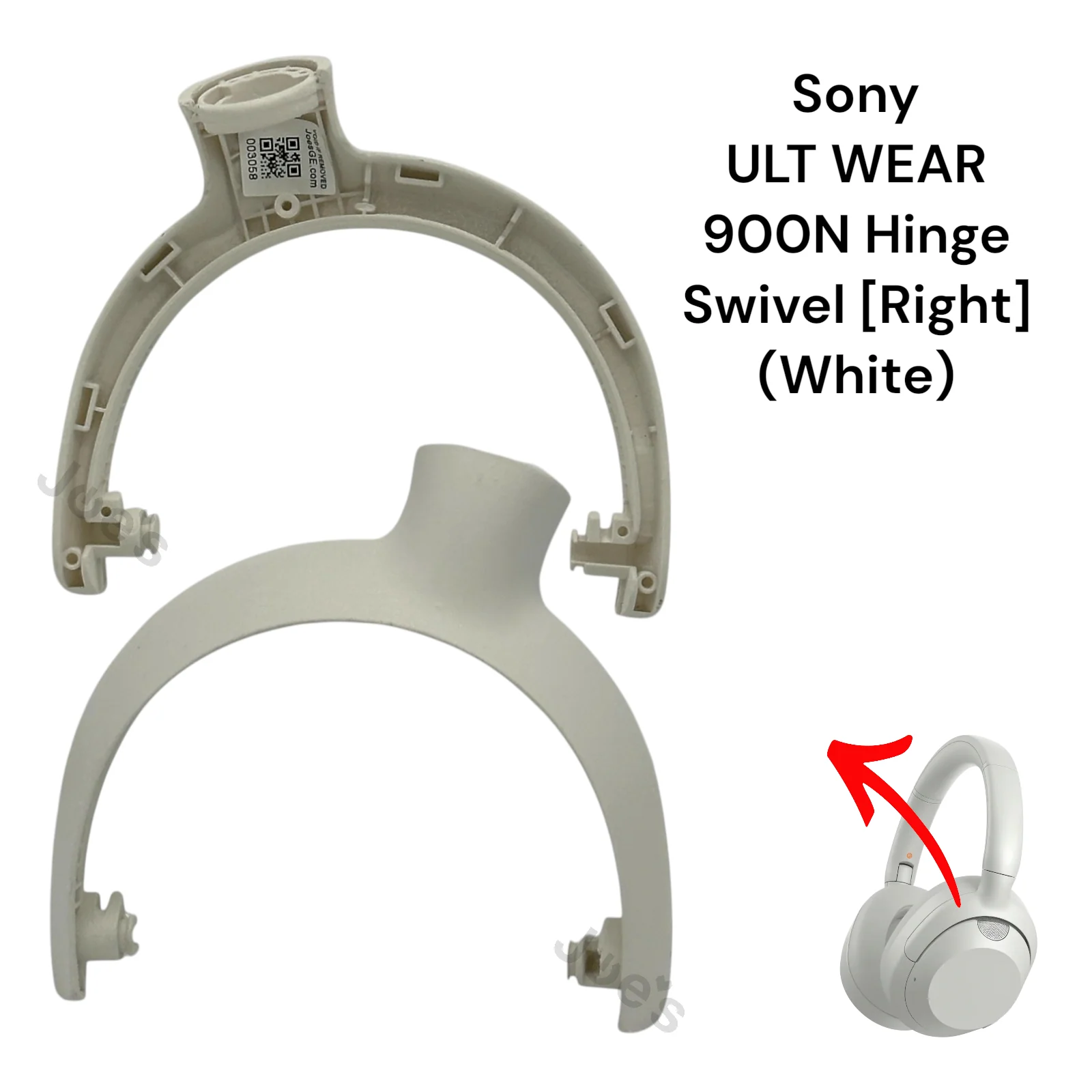 Sony ULT WEAR 900N WH-ULT900N Headphones Arm Hanger Hinge Swivel Repair - Parts - Image 5